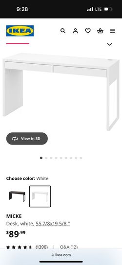 IKEA Micke Desk With Storage