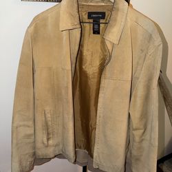 Mens Claiborne Suede Jacket L