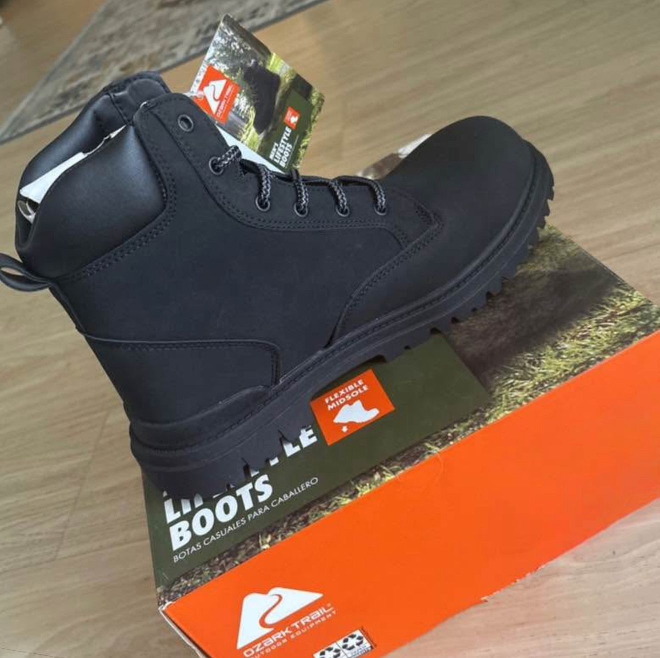 Men Hiking Hunting Work Boots #9 (Brand New)