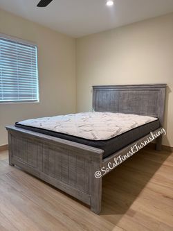 Queen bed and mattress