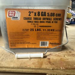 2”x8GA Grip Rite Corse Thread Drywall Screws 