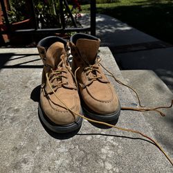 Red Wing Moc Toe Honey Nubuck Boots with Supersoles - Size 11 