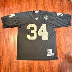 Bo Jackson #34 Oakland Raiders Throwbacks Jersey Mens Sz 56-2XL Mitchell & Ness!