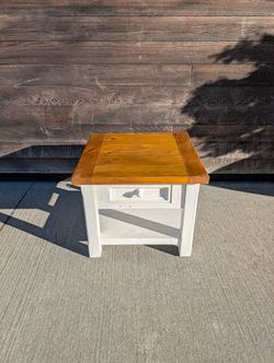 50% Off Till The 11th! Reclaimed Pine Square Accent Table