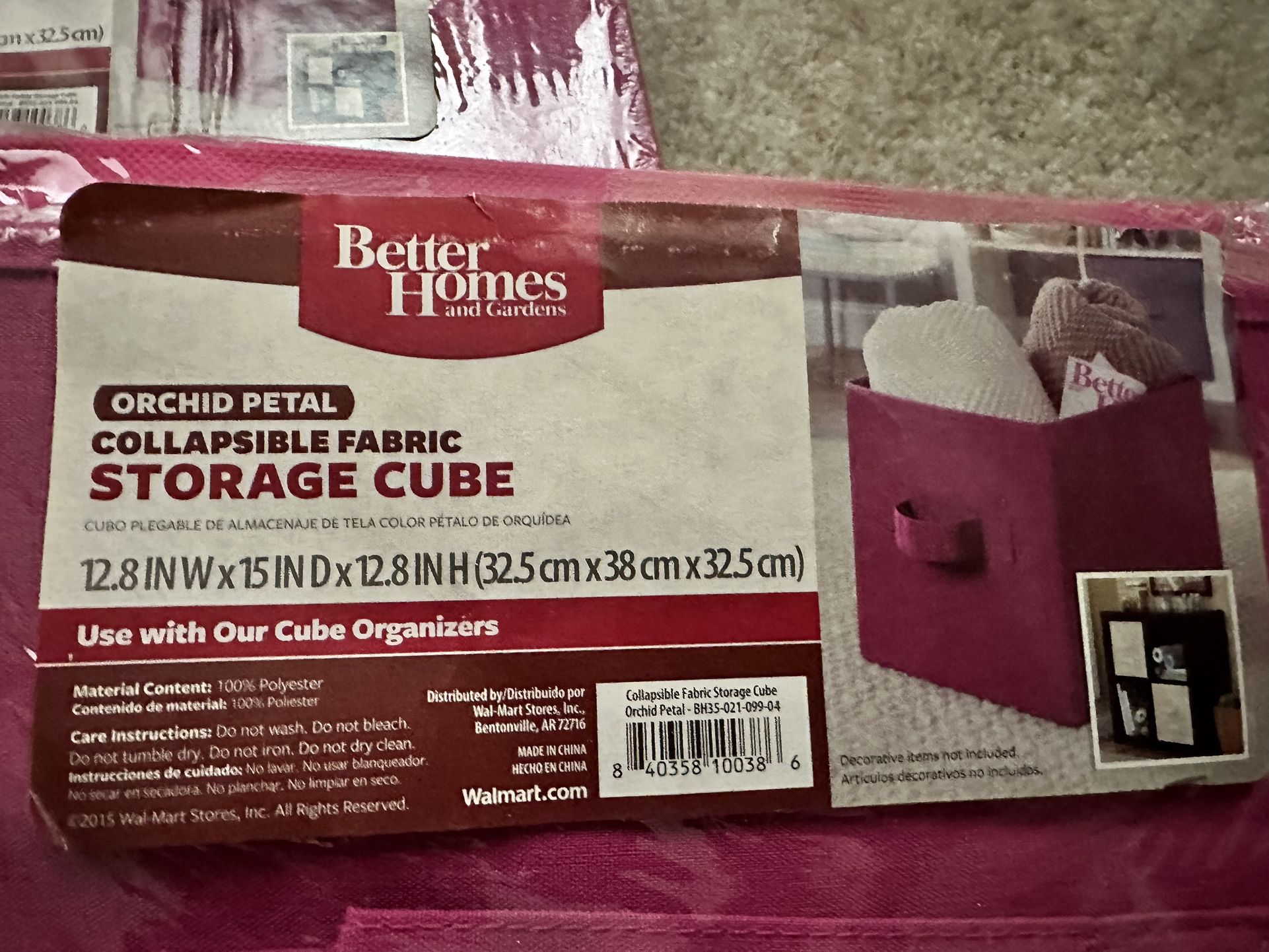 Pink Storage Cubes - 2 Sets