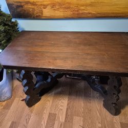 Nice Used Solid Wood Entry Table. 