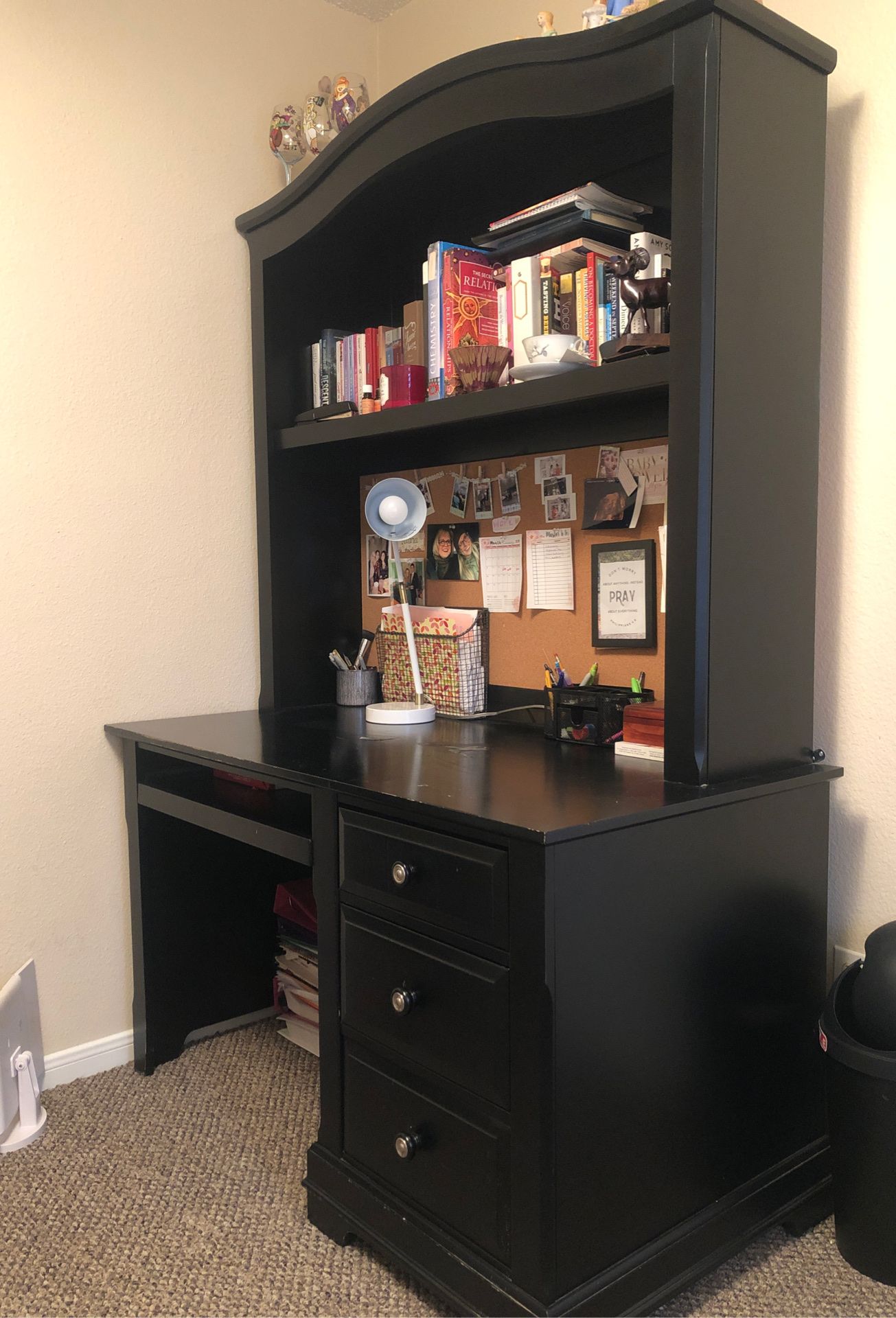 Black desk