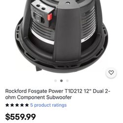 12  Inches Rockford Power T1  In Custom Box  