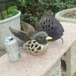 yard decoration and candle holders