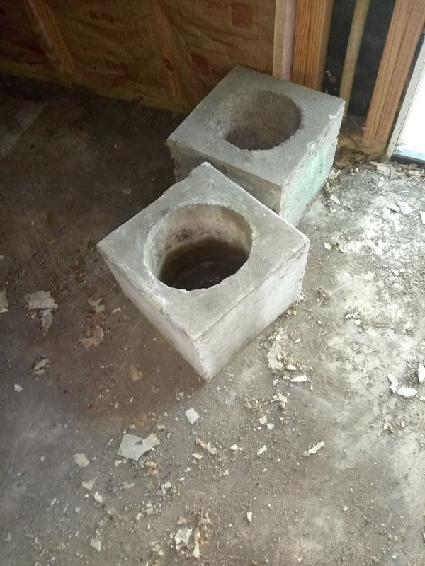 Concrete blocks with post holes in them for Sale in San Antonio, TX OfferUp
