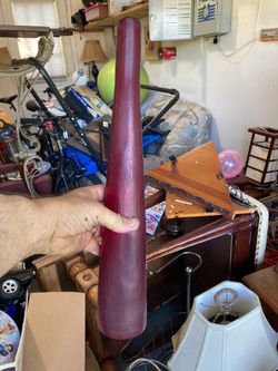 Vintage Red Bud vase tall