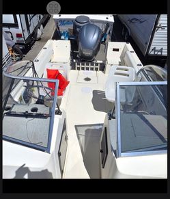 Yamaha 225 and a 1991 DC2000 Hydra Sports aboat