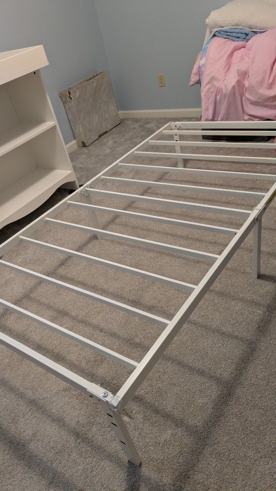 White Metal Bed Frame