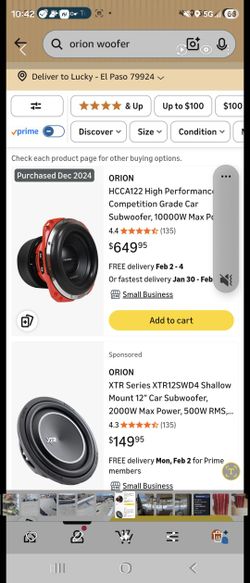 Orion High Performance Woofer
