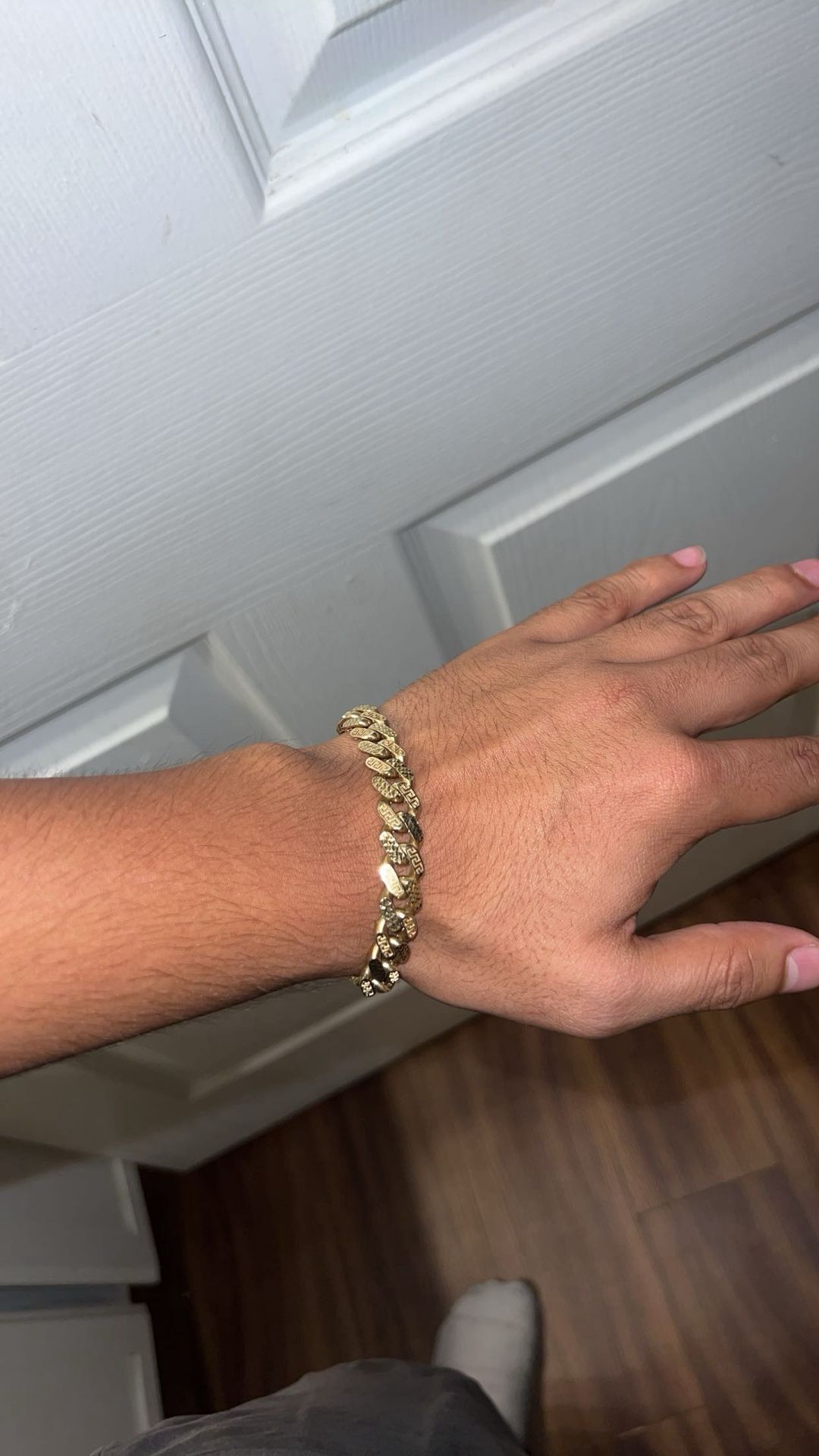 Monaco 10k Diamond Cut Link Bracelet