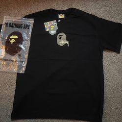 Black Stussy X Bape Shirt Xl