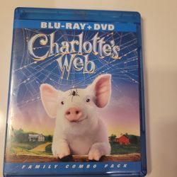 $5 BLU RAY / DVD COMBO MOVIE. CHARLOTT'S WEBB. BLU RAY / DVD ONLY. NO DIGITAL. $5 OR TRADE FOR A MOVIE TITLE I DO NOT ALREADY OWN.