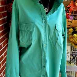 Lane Bryant Button-Up Long Sleeve Shirt