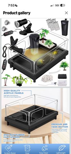 Turtle tank for small turtle