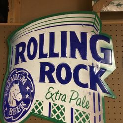 Rolling Rock Tin Sign