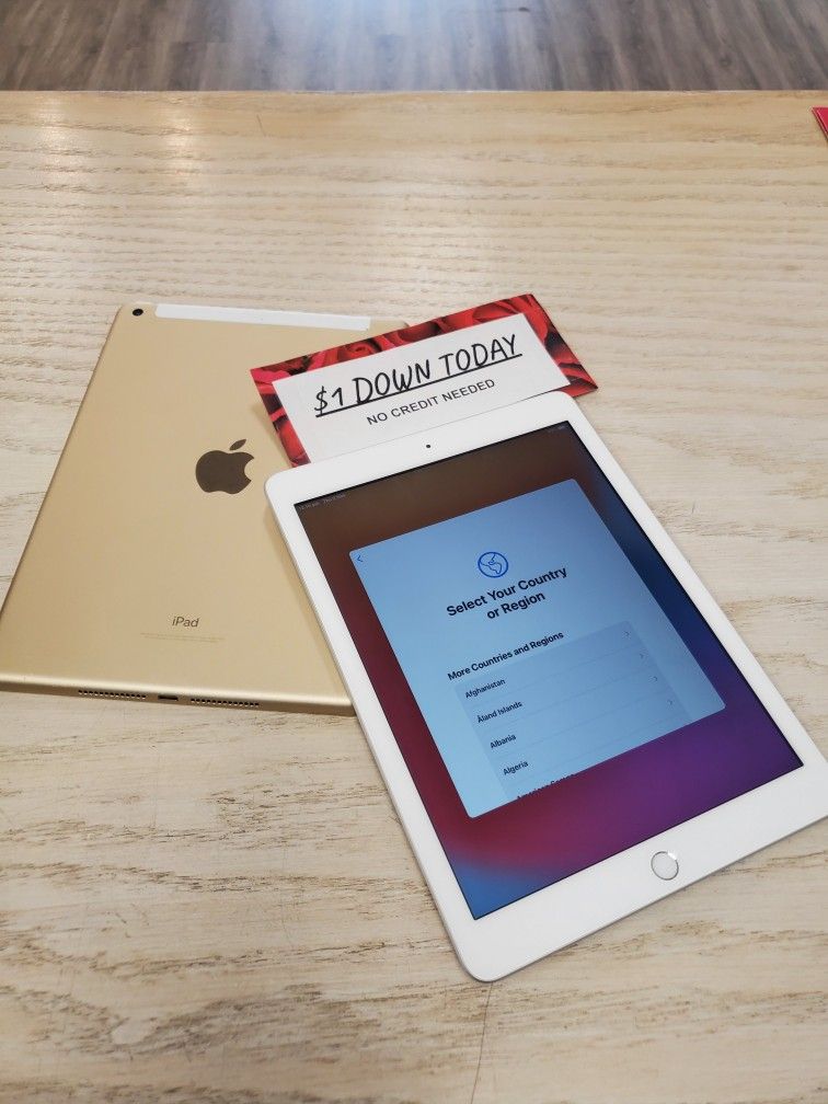 Apple IPad Air 2 Cellular 16GB - 5 Dollars Down No Credit Needed 