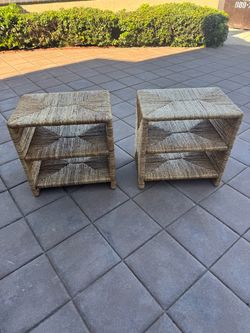 Whicker End Tables / Nightstands