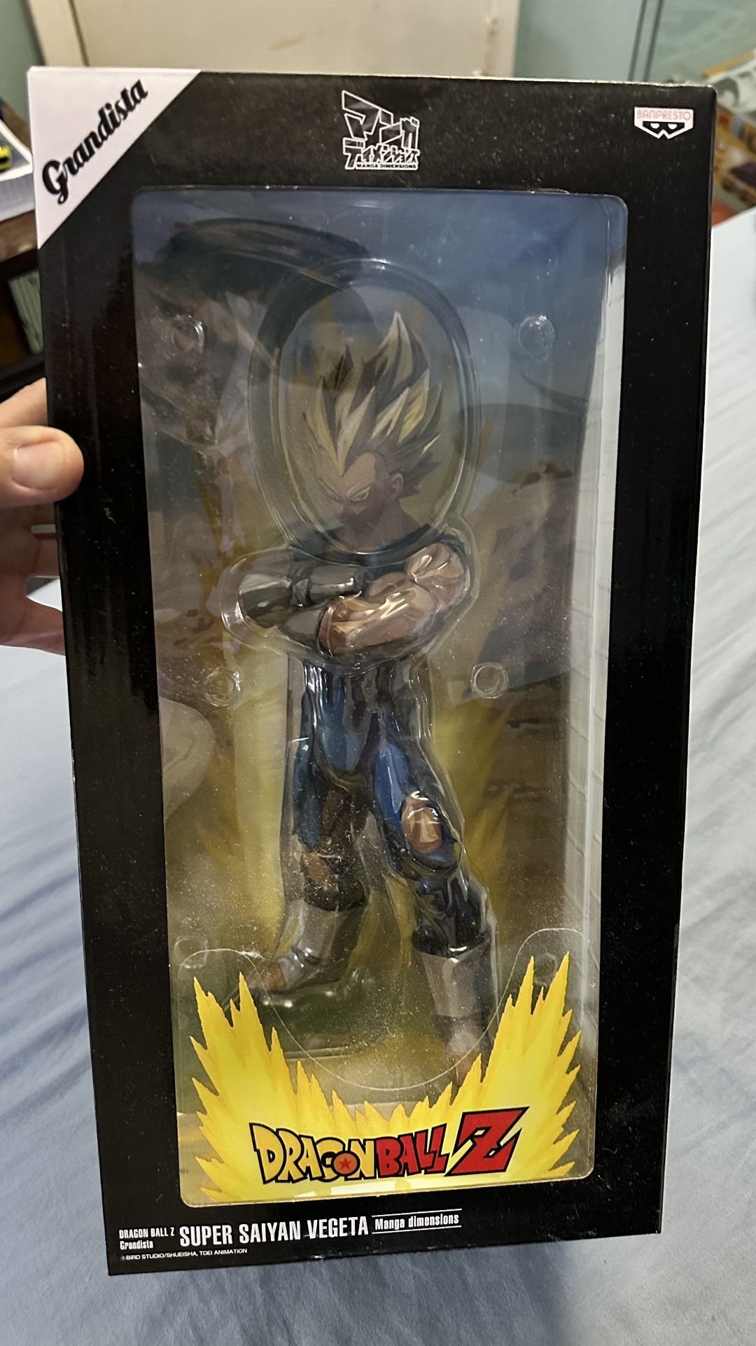 Banpresto Grandista Dragon Ball Z Super Saiyan Vegeta Manga Dimensions 2D Figure