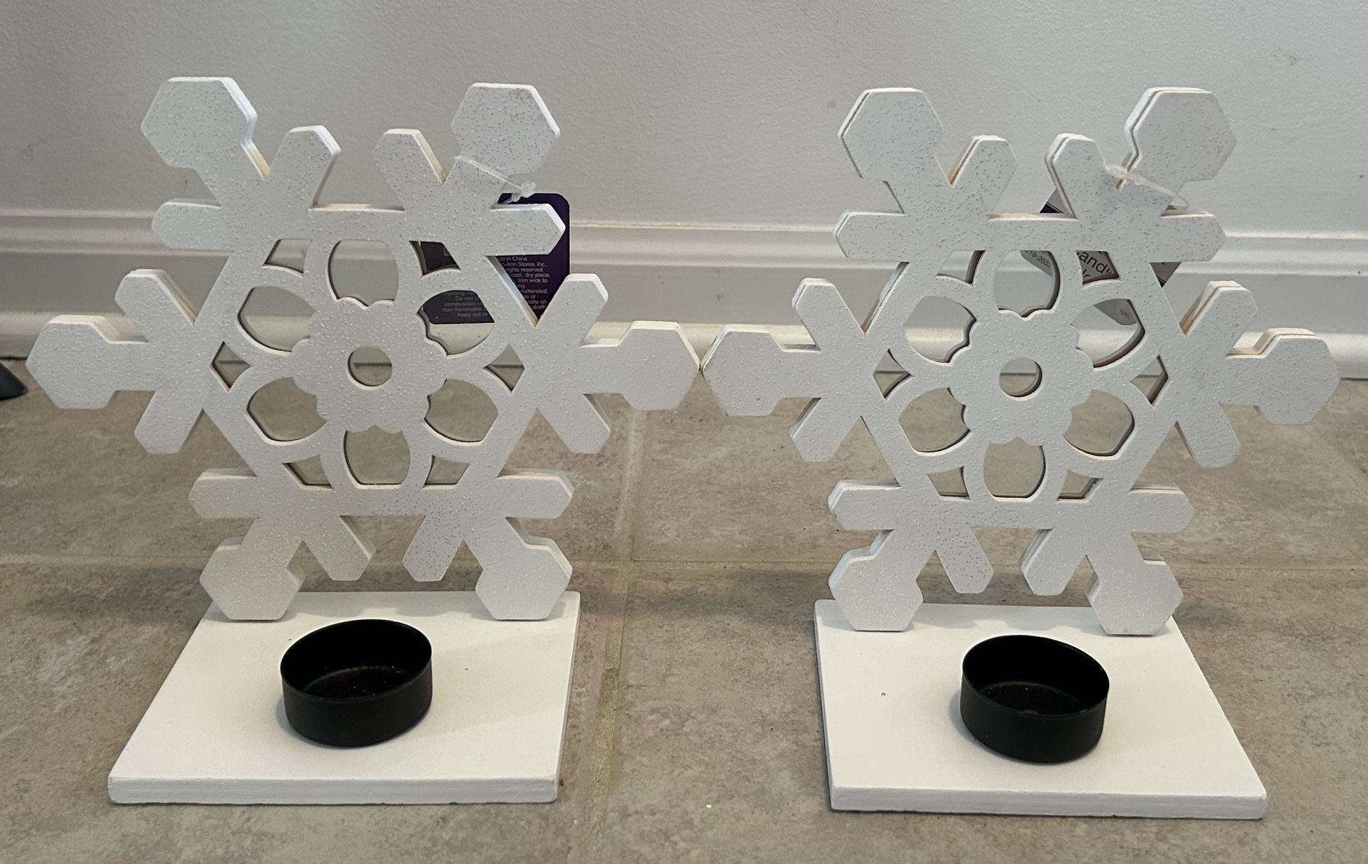 Snowflake Candle Holders