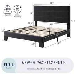 Full bed frame