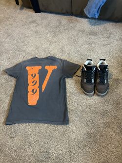 vlone+ jordan 4 starfish