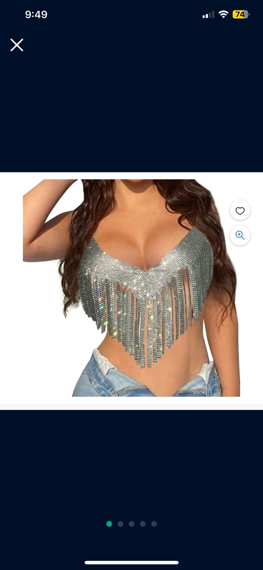 Halter Rhinestone CropWomenSummer Top Corset Tops Night Club Party Fishnet Tank Top Hot