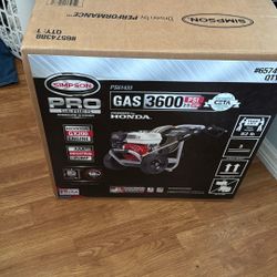 Simpson Pro Series Pressure Washer 3600 PSI 2.5 GPM Honda Engine GX200