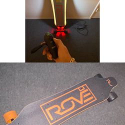 Motorized Longboard + Charger & Controller