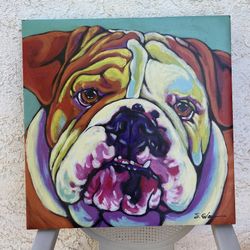 Bull Dog Painting 🐶