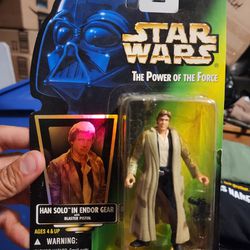 1996 STAR WARS Lot Han Solo Endor Gear Power Of The Force