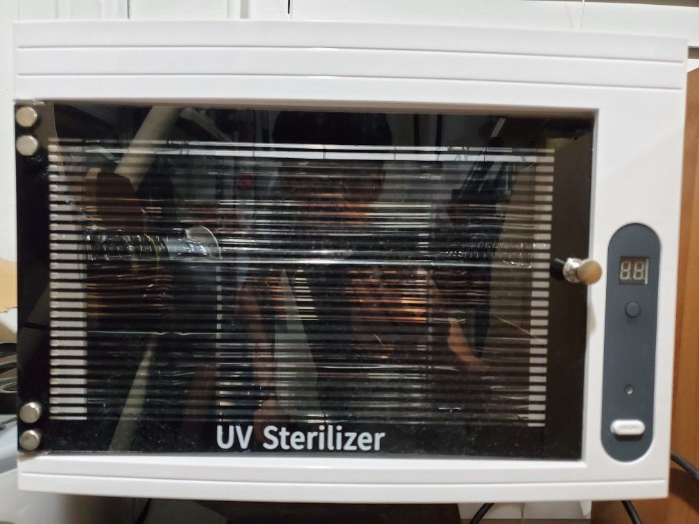 UV Sterilizer 17.14L Large Capacity Disinfection Cabinet LED Display 3 Kinds of Timing UV Sanitizer Profession Home for Salon Beauty Tools Phone....