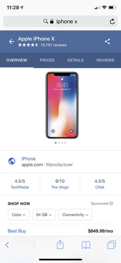 iPhone X unlocked 64 gigs can be used with any carrier
