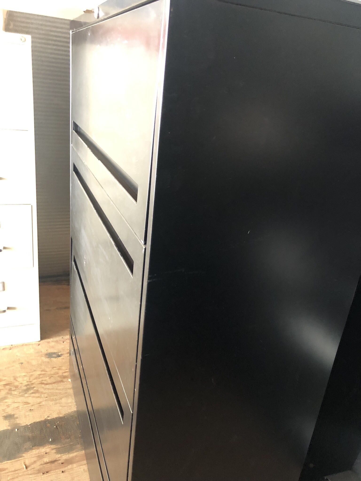 Black Lateral File 4 Drawer Cabinet 
