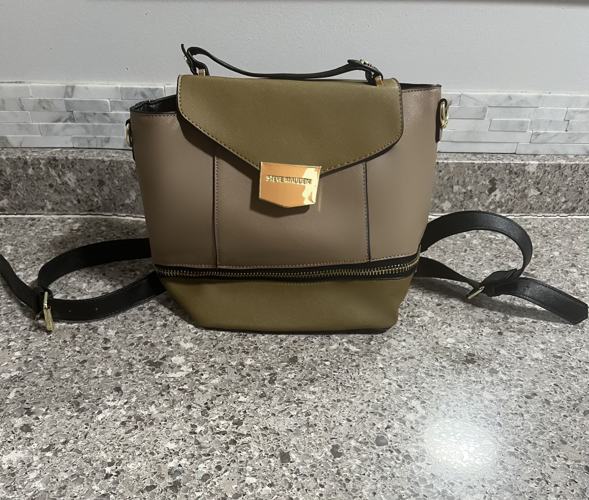 Steve Madden Olive Mini Backpack Bag Brand New