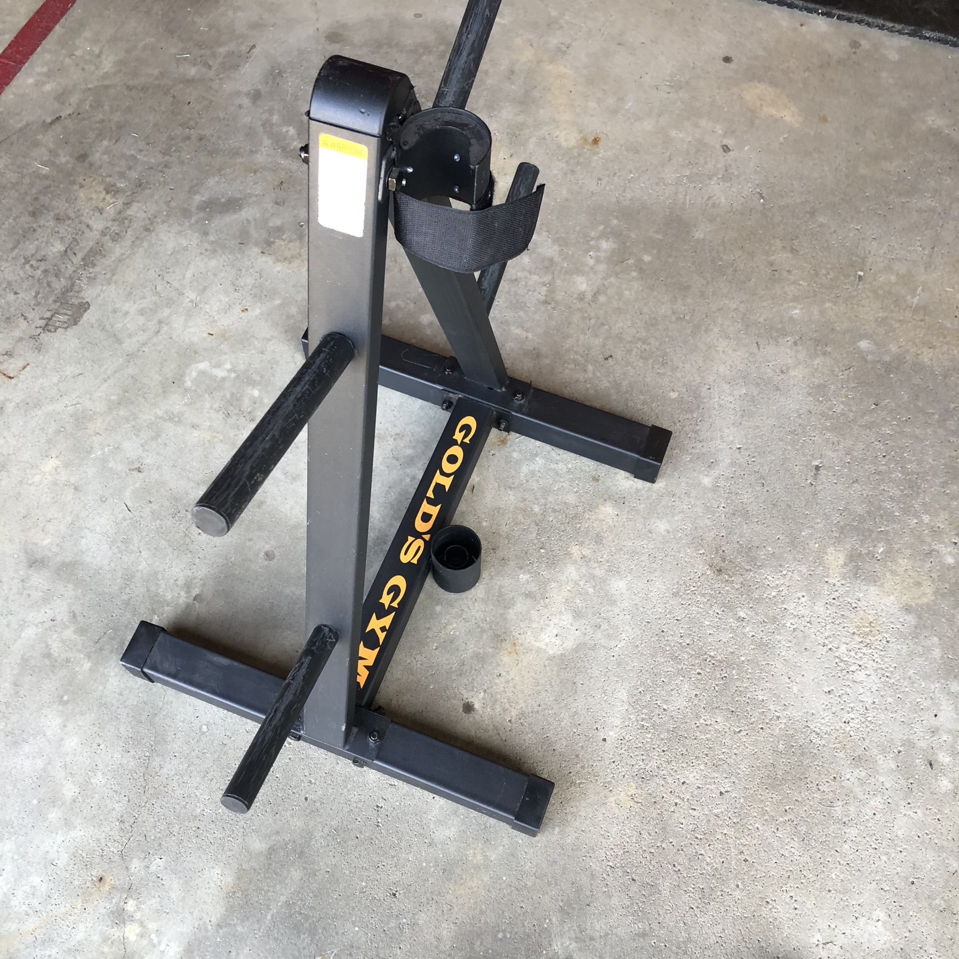 Weight tree with Olympic barbell storage