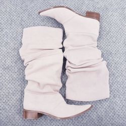 Chinese Laundry Light Pink Suede Boots