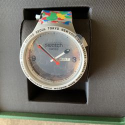BAPE X Swatch Tokyo Gray Multi Camo Watch for Sale in Inglewood