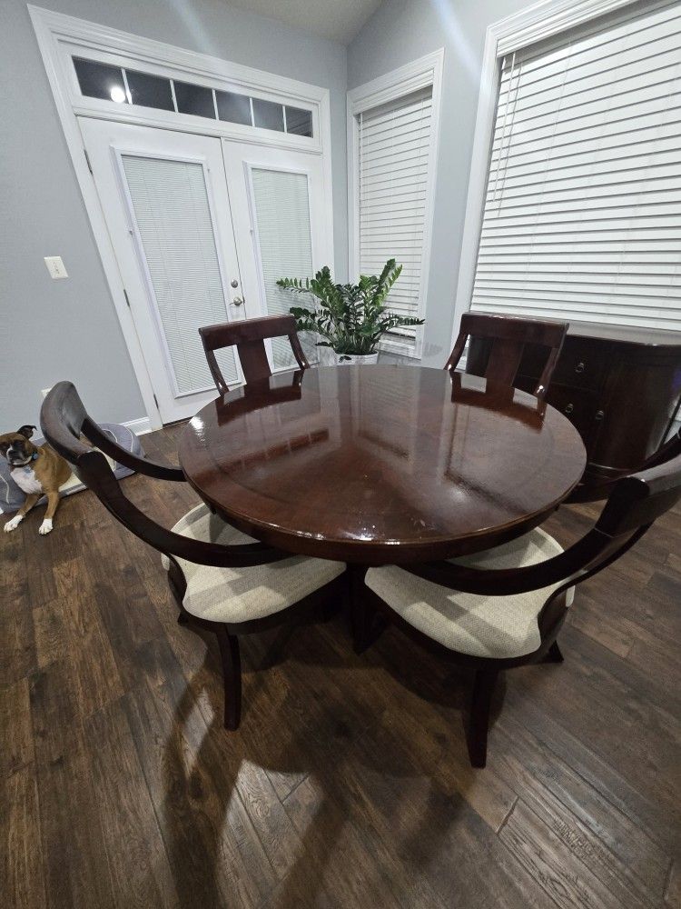 Breakfast Dining Set With Buffet