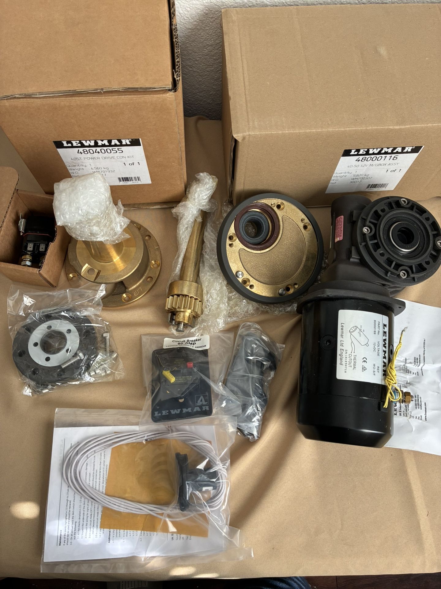 Lewmar Electric Winch Conversion Kit 40st 12v