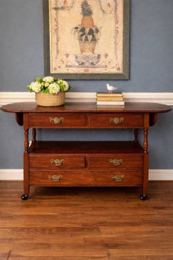 Solid Wood Pennsylvania House Drop-Leaf Console / Server!