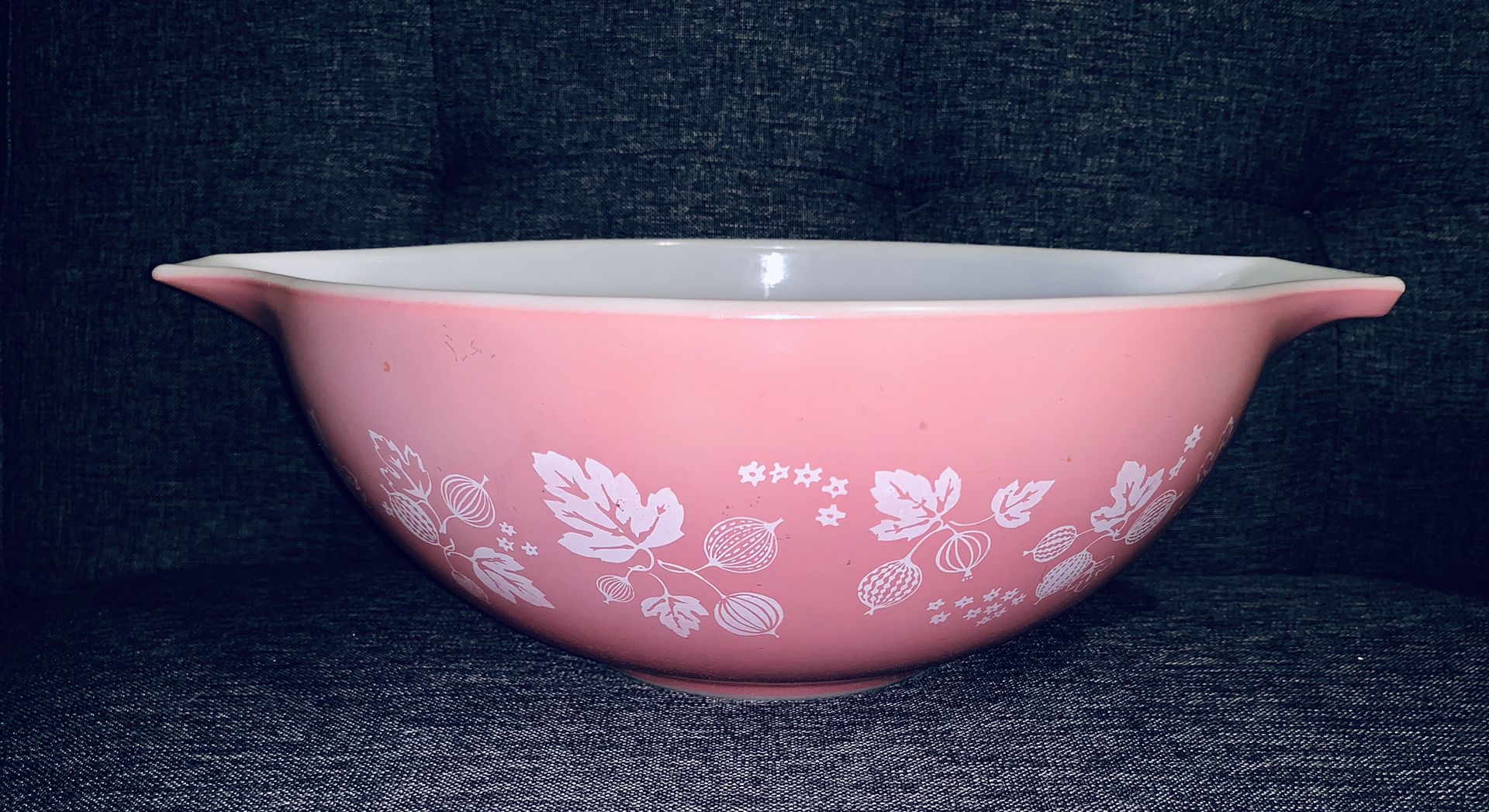 Vintage Pyrex Pink Gooseberry Cinderella Mixing Bowl