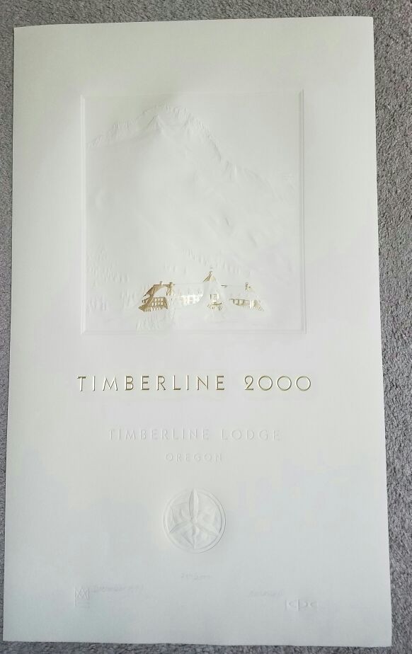 Limited Edition Timberline Lodge Embossed Art Print from New Years Eve