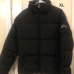 Vintage Y2K Guess Puffer Jacket Women size XL