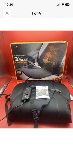 Universal Car Seat Massager Cushion Heat 12 Volt Comfort Black Relax 2022 NEW