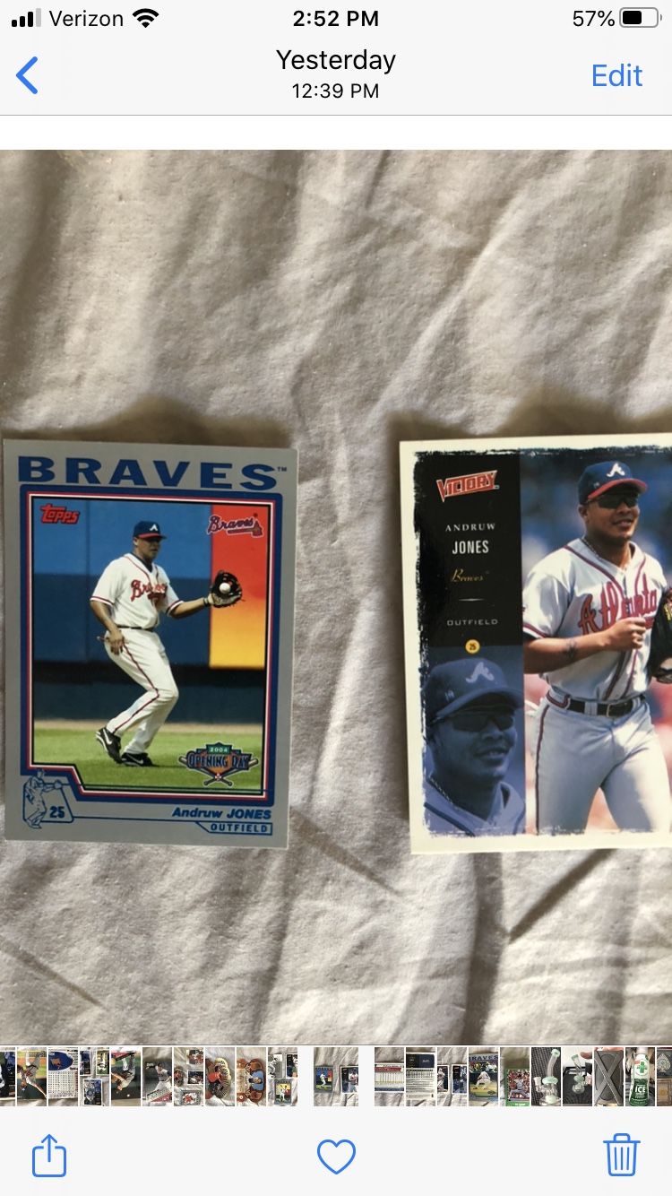 I have basically the whole late 90s to early 2000 ATLANTA BRAVES baseball cards it wouldnt let me post all of them